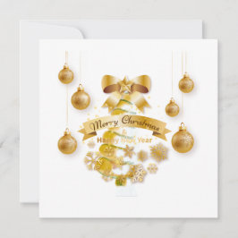 Tarjeta de Navidad plana