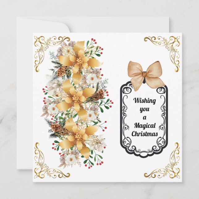 Tarjeta de Navidad plana (Anverso)