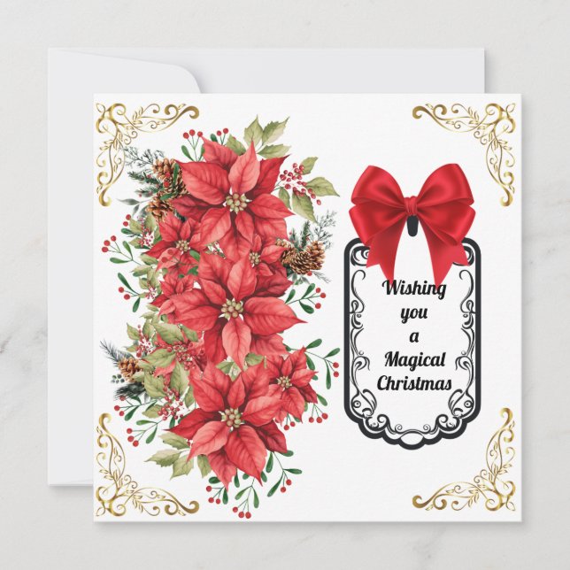 Tarjeta de Navidad plana (Anverso)