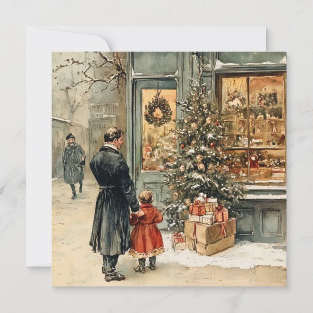 Tarjeta de Navidad plana (Anverso)