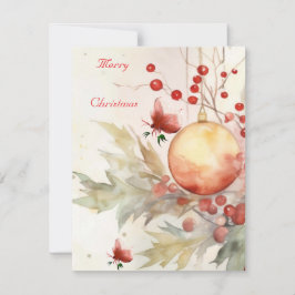 Tarjeta de Navidad plana