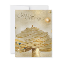 Tarjeta de Navidad plana