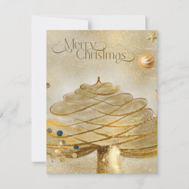 Tarjeta de Navidad plana (Anverso)