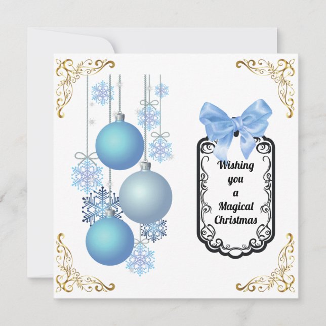 Tarjeta de Navidad plana (Anverso)