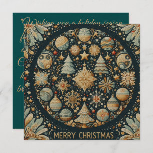 tarjeta de navidad plana