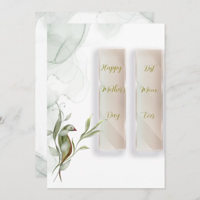 Tarjeta de Navidad plana (Anverso / Reverso)