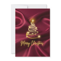 tarjeta de Navidad plana Feliz Navidad