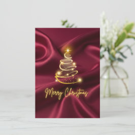 tarjeta de Navidad plana Feliz Navidad