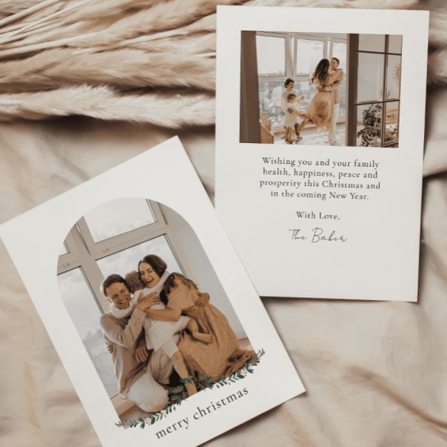 Tarjeta de Navidad plana moderna y minimalista (Subido por el creador)