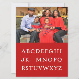 Tarjeta de Navidad plana "No L"