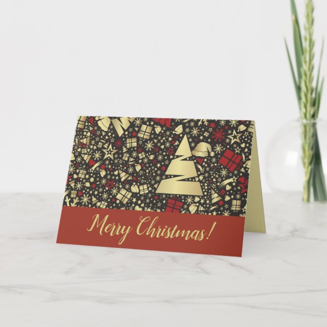 Tarjeta de Navidad plegada (Anverso)