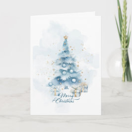 tarjeta de Navidad plegada