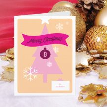 Tarjeta de Navidad plegada con iconos de Navidad m