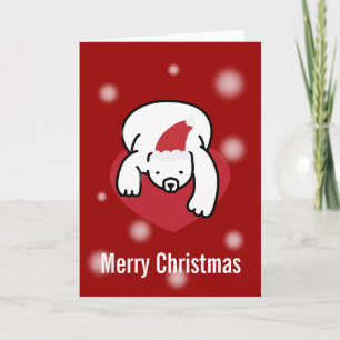 Tarjeta de Navidad Polar Bear Merry