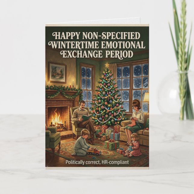 Tarjeta de Navidad políticamente correcta aprobada (Anverso)