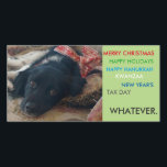 Tarjeta de Navidad político correcta del día de<br><div class="desc">(sátira) político tarjeta de Navidad correcta del día de fiesta de Navidad. Inserte su encendido foto o utilícela como es.</div>