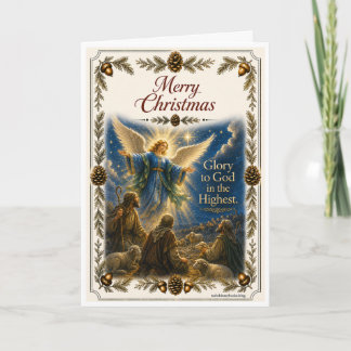 Tarjeta de Navidad - Proclamación del Ángel