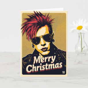 tarjeta de Navidad punk