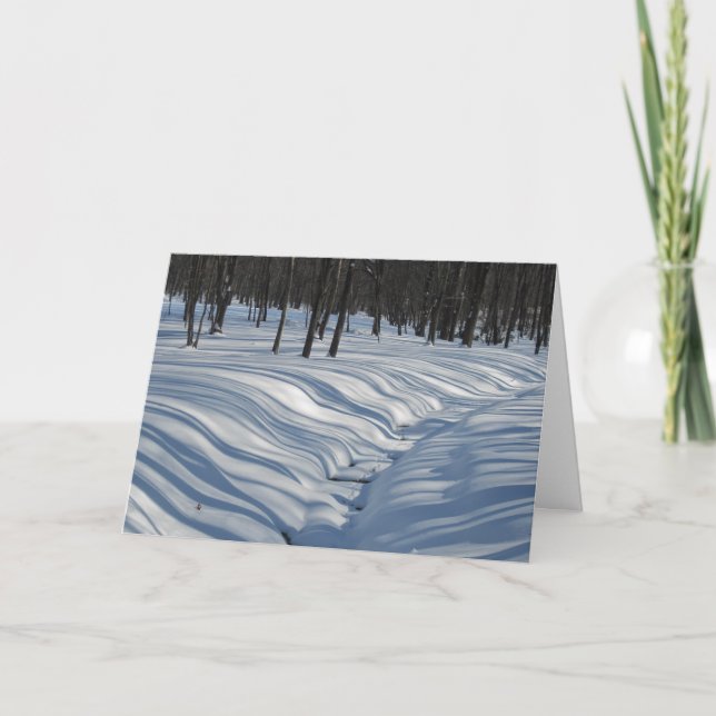 Tarjeta de Navidad que ofrece sombras sedosas de (Anverso)