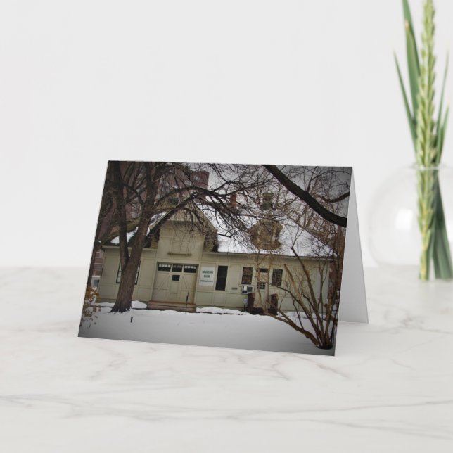 Tarjeta de Navidad "Ramsey Carriage House" (Anverso)