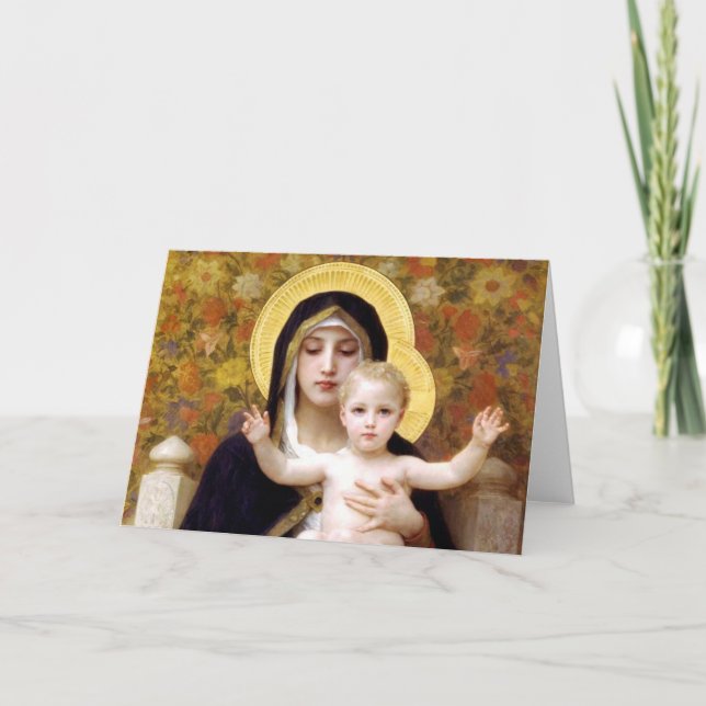 Tarjeta de Navidad religiosa (Anverso)