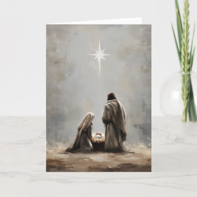 Tarjeta de Navidad Religiosa (Anverso)