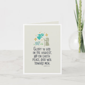 Tarjeta de Navidad religiosa