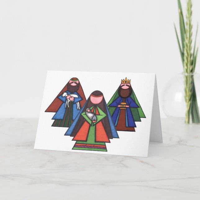 Tarjeta de Navidad religiosa (Anverso)