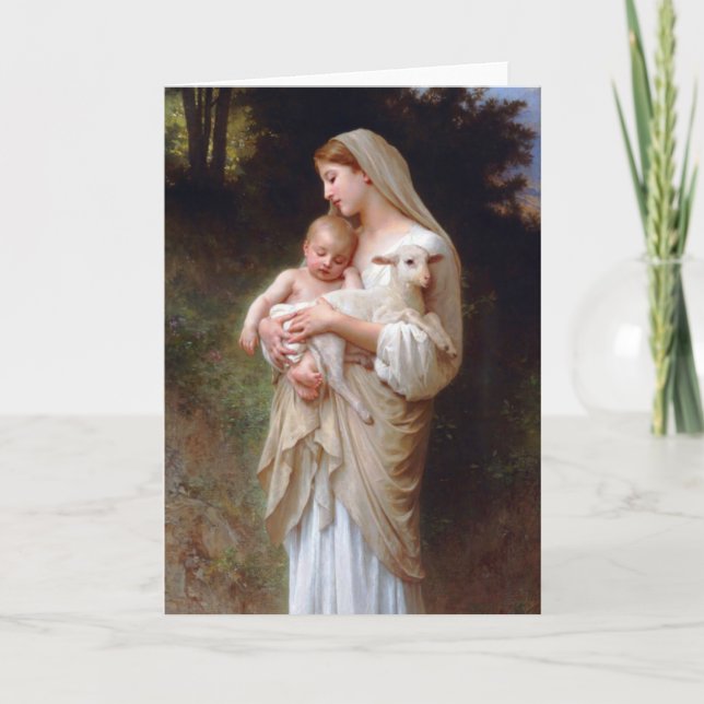 Tarjeta de Navidad religiosa (Anverso)