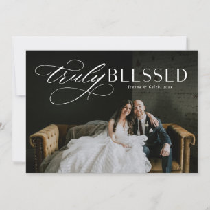 Tarjeta de Navidad religiosa bendita para foto