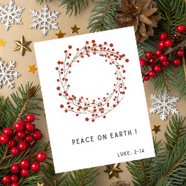 Tarjeta de Navidad Religiosa Con Versículo de la B