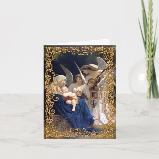 Tarjeta de Navidad religiosa decorativa (Anverso)