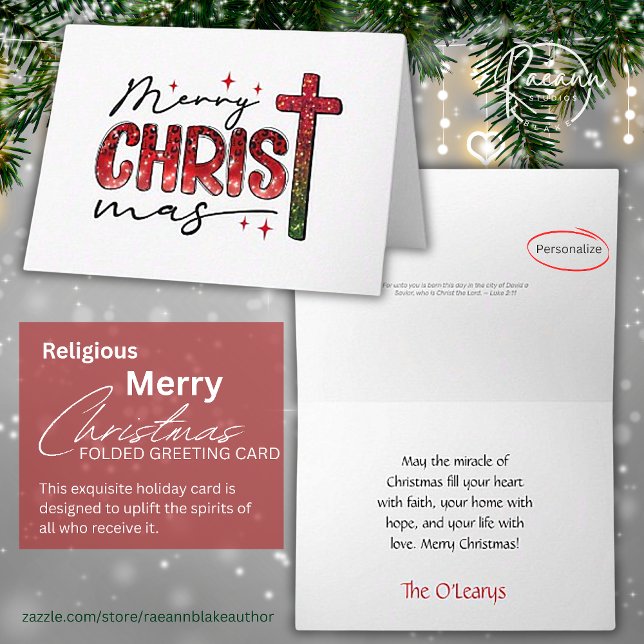 Tarjeta de Navidad religiosa "Feliz Navidad" (Subido por el creador)