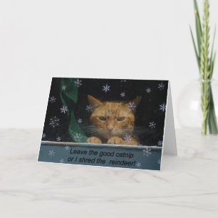 Tarjeta de navidad "Reno Shred"