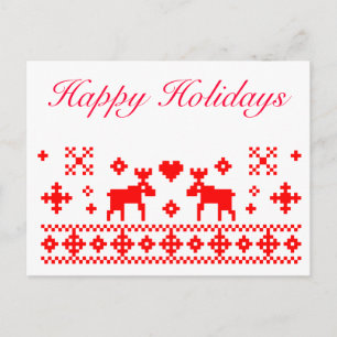 Tarjeta de Navidad retra