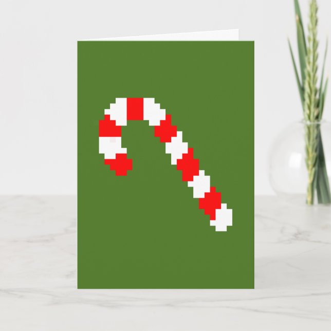 tarjeta de Navidad retra de 8 bits (Anverso)