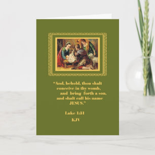 Tarjeta de Navidad retra de la escena de la