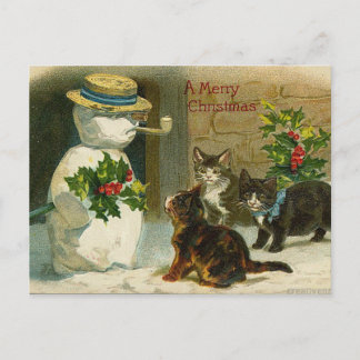 Tarjeta de Navidad retra del vintage