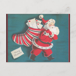 Tarjeta de Navidad retra del vintage