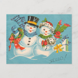 Tarjeta de Navidad retra del vintage