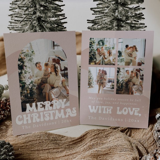 tarjeta de Navidad retro boho tarjeta de saludo fe (Subido por el creador)