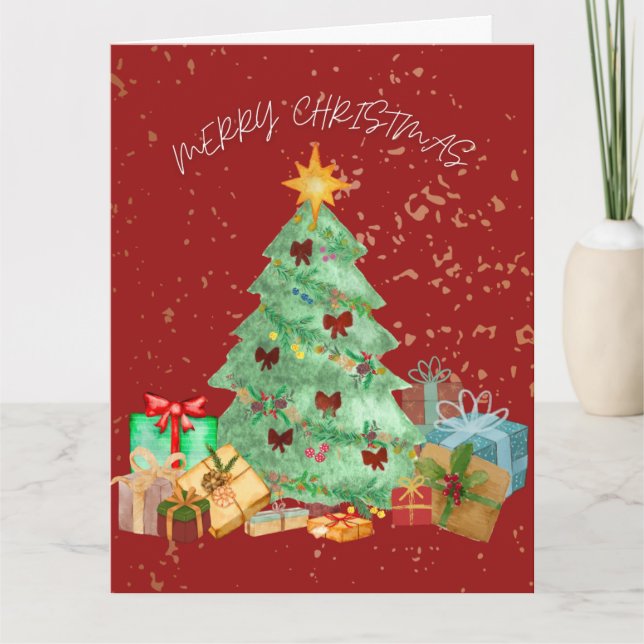 TARJETA DE NAVIDAD (ROJA) (Anverso)