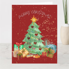 TARJETA DE NAVIDAD (ROJA)