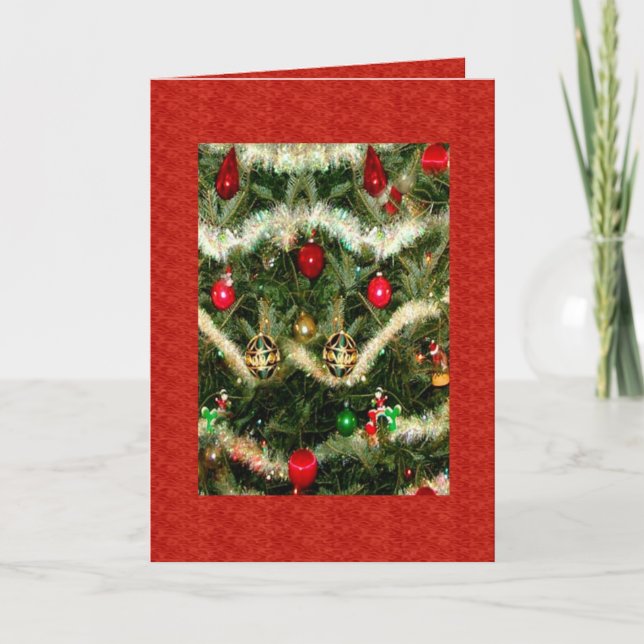 Tarjeta de Navidad Roja (Anverso)