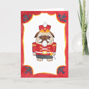 Tarjeta de Navidad roja del barro amasado del