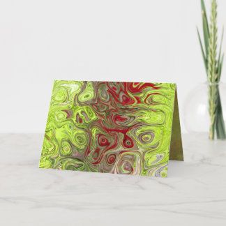 Tarjeta de Navidad - rojo y verde