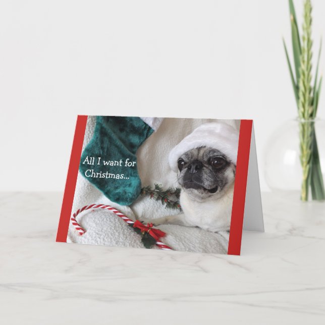 Tarjeta de Navidad romántica del barro amasado (Anverso)