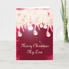 Tarjeta de Navidad Romántica Mágica