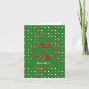 Tarjeta de navidad romántica para el marido