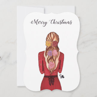 Tarjeta de navidad - Rosas